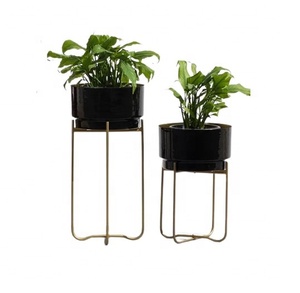 Pitch-macetas de esmalte negro para decoración interior y exterior, para casa de campo, balcón, jardín, totalmente personalizable - Product Image 1