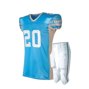 Uniforme de football américain personnalisé 2025, vêtements de sport respirants de haute qualité, manches courtes, service OEM et ODM - Product Image 1