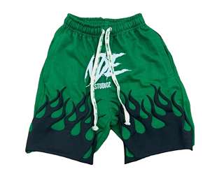 Nuevos pantalones cortos de verano personalizados para hombre al por mayor pantalones cortos tejidos de punto transpirables con estampado de farol de alta calidad - Product Image 3