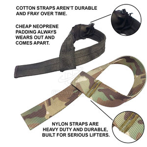 Sangles de poignet antidérapantes pour soulevé de terre avec logo personnalisé – Idéales pour la musculation et l'entraînement en salle de sport - Product Image 2