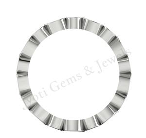 Anillo de boda de Plata de Ley 925 de alta calidad para mujer, banda de media eternidad, recuerdo de resina, hallazgos de joyería chapados - Product Image 4