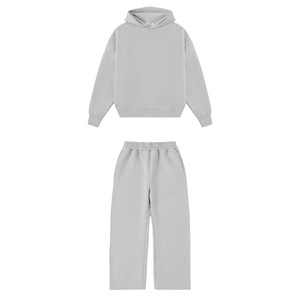 Conjunto Deportivo Informal de Algodón de Primera Calidad para Hombre, Corte Regular, Sudadera con Capucha Personalizada y Pantalones Deportivos - Product Image 3