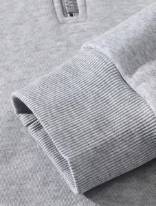 Custom Logo Fleece Polyester/Cotton High Quality Material Manufacture Men Half Zipper Vintage Loose Fit Tracksuit Wholesale - Product Image 3