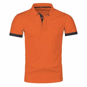 Chemise d'été populaire pour homme en tissu éponge respirant Spandex/Polyester à manches courtes avec poche - Product Image 3