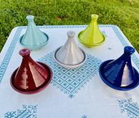 Tajine de service peint à la main, batterie de cuisine marocaine en céramique, 10 OEM personnalisés disponibles avec certification CEE
