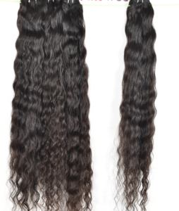 Extensions de cheveux humains vierges indiens 100% Remy, aspect naturel, non traités, cuticules alignées, boucles crépues, en gros, par Export - Product Image 4
