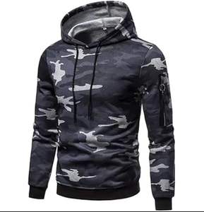 Haute qualité 100% coton hommes solide survêtement grande taille décontracté ensemble-hiver imprimé sweat à capuche pantalons de survêtement pour l'entraînement - Product Image 6