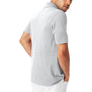 เสื้อยืดโปโลผู้ชายสีทึบทำจากประเทศปากีสถาน - Product Image 5