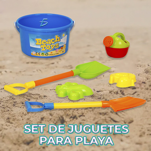 Set di Giocattoli da Spiaggia in Plastica per Bambini, Include Secchiello e Annaffiatoio per Giocare all'Aperto in Estate - Product Image 5