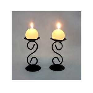 Ensemble de bougeoirs en métal d'inspiration vintage, fabriqués à la main pour une utilisation intérieure et extérieure, salon, table à manger, chambre à coucher, patio - Product Image 5