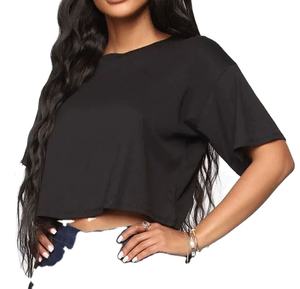 Top Corto de Mujer de la Mejor Calidad, Camisetas sin Mangas Transpirables de Punto 100% Algodón, Manga Corta, Precio Bajo al por Mayor 2026 - Product Image 2