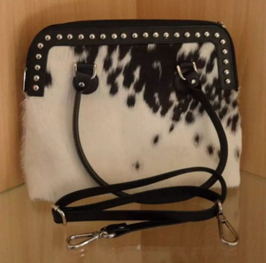 Bolso de Hombro de Piel de Vaca Auténtica para Mujer, Estilo Clásico Occidental, Cierre de Cremallera de Alta Calidad, Multicolor, Accesorios de Moda - Product Image 3