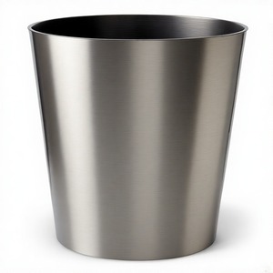 Cubo de basura de metal GoldenEra con acabado de estilo industrial o hogar cocina restaurante Baño-para gestión de basura de papel de desecho - Product Image 1