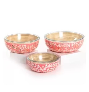 Cuencos para servir con tema de fregona de larga duración y duraderos de alta calidad, cuencos decorativos de madera y nácar ecológicos más vendidos - Product Image 4