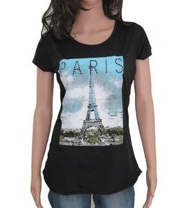 Camisetas con decoración de encaje camiseta de mujer 100% algodón para mujer estampado personalizado 100% algodón suave OEM hecho en la India - Product Image 2