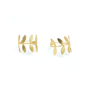 Pendientes Largos Dua Classic de Latón Chapado en Oro de 18K para Mujer, Joyería de Boda Artesanal de Moda - Product Image 3