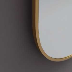 LED Backlit Mirror with Brass Effect <b>Frame</b> 60X160CM - Product Image 5