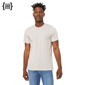 T-shirt à manches courtes 100% coton de haute qualité T-shirt uni respirant pour homme en mélange lourd - Product Image 3