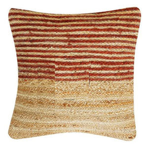 Nuevo precio de fábrica, fundas de almohada de yute hechas a mano indias, Fundas de cojín tejidas para la vida en el hogar - Product Image 6