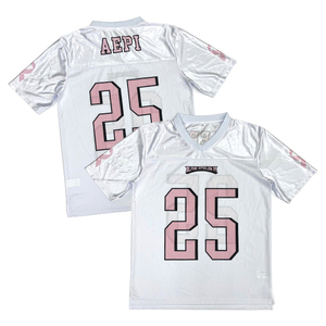 เสื้อฟุตบอลอเมริกันแบบสั่งทำคุณภาพสูง พิมพ์ลายได้ตามต้องการ ไซส์ใหญ่ แขนสั้น ผ้าตาข่าย ระบายอากาศได้ดี - Product Image 1