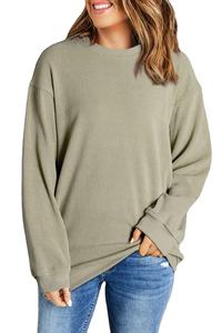 Sudadera de cuello alto de algodón suave con logotipo personalizado para mujer, estilo oversize, de felpa, bordada, estilo urbano, ¡gran oferta! - Product Image 6