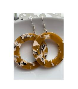 Boucles d'oreilles en résine époxy respectueuse de l'environnement, nouveauté de grande qualité, taille personnalisée, boucles d'oreilles en résine époxy, vêtements de fête pour filles d'occasion - Product Image 3