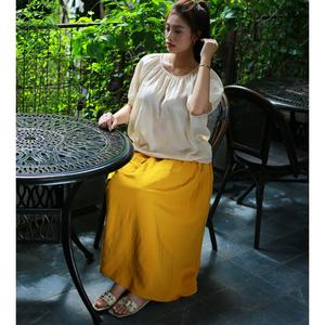 Women'<b>s</b> Summer Spring Elegant Dress Breathable Casual <b>Skirts</b> with Natural Waistline Factory Price - Product Image 6