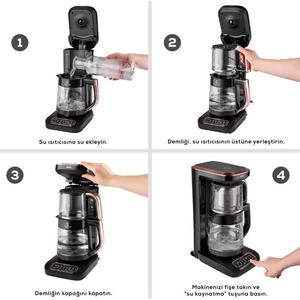 Karaca Robotea Pro 4 in 1 Konuşan Cam Çay Makinesi Cool grigio - Product Image 2