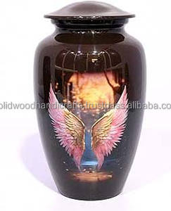 Urnas Funerarias Decorativas de Latón para Cenizas de Adultos, Urnas Hechas a Mano para Hombres y Mujeres, Urnas Decorativas - Product Image 1