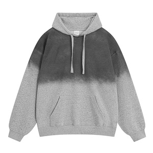 Sudadera con capucha de peso pesado Logo personalizado 370 gramos 80% Algodón 20% poliéster Terry Cloth Cambio gradual Sudaderas con capucha lavadas de invierno Envío DDP - Product Image 2