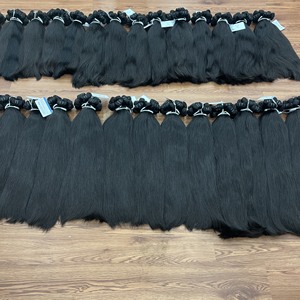 MEILLEUR PRODUIT!! Mèches de cheveux vierges cuticule alignée Extensions de cheveux humains trame de cheveux naturels raides et ondulés - Product Image 1