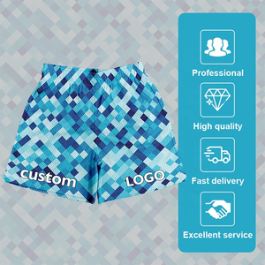 OEM Custom <b>Mens</b> Sublimated 100% Polyester Mesh <b>Shorts</b> 5 Inch Inseam <b>Knee</b> <b>Length</b> High Quality Embroidered Pattern Decorations - Product Image 6
