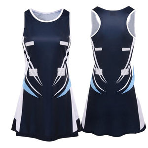 Vestido de Netball para Mujer con Logotipo Impreso en la Parte Delantera, Elástico en 4 Direcciones, Absorbe la Humedad, Transpirable, Calidad Premium, Servicio OEM, Personalizable - Product Image 3
