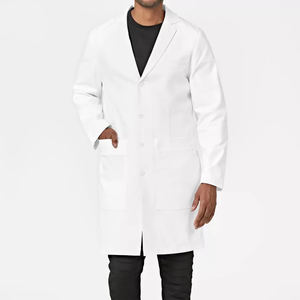 Manteaux de médecin pour hommes en coton polyester de qualité supérieure/Vente en gros de manteaux de laboratoire de médecin blancs personnalisés pour hommes - Product Image 1