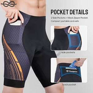 Verano en blanco personalizado cintura elástica hasta la rodilla 4 vías estiramiento Legging apretado gimnasio activo correr ciclismo compresión pantalones cortos hombres - Product Image 3