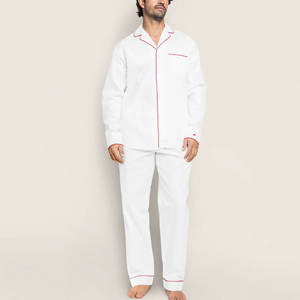 ชุดนอนผู้ชายแขนยาวคุณภาพสูง ระบายอากาศได้ดี สไตล์ลำลอง ขายดี ผลิตในปากีสถาน - Product Image 1