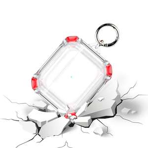 Estuche Protector de Plástico Transparente para Auriculares con Llavero, Diseño Antigolpes para 2 Auriculares Intrauditivos, Función Antipérdida - Product Image 2