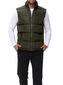 Chaleco Acolchado para Hombre, Chaqueta sin Mangas, con Cierre, Abrigada para Invierno, Resistente al Agua, Ultrafina, Ligera, de Plumón - Product Image 4