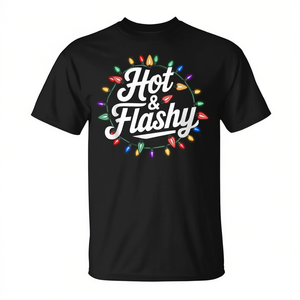 Camiseta llamativa de Navidad para mujeres con la menopausia, para aliviar los brotes de calor - Product Image 1