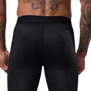 Leggings de compression pour hommes noirs, pantalon extensible, couche de base athlétique pour la salle de sport, l'entraînement, la course à pied, la forme physique et les performances sportives - Product Image 4