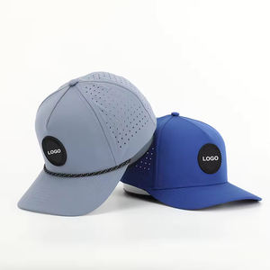Venta caliente gorras de béisbol de malla de algodón 100% estructuradas de 6 paneles con logotipo de goma bordado 3D venta directa de fábrica - Product Image 1