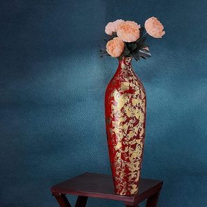 Luxury Designer Tall Modern Metal Floor <b>Vase</b> for Home Hotel Decor Wedding Festive Events Entryway Urn Flowers <b>Stand</b> Living Room - Product Image 1