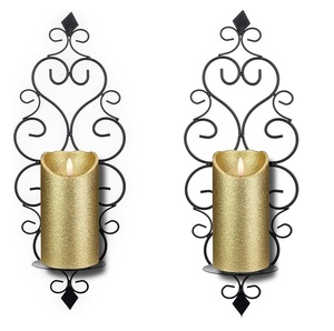 Exclusive Design Modern Creative Luxury Metal Iron Candle <b>Stick</b> Holder Black Finished in Wall Decoration for Home Decor & Office - Product Image 2