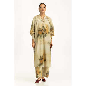 ชุดเซ็ตผ้าวิสโคสพิมพ์ลาย IUSTTS-1291 สไตล์โบฮีเมียนชิค ผ้าชีฟอง สำหรับฤดูใบไม้ผลิ/ฤดูร้อน - Product Image 1