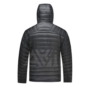 Chaqueta de Invierno para Hombre, Personalizada, con Cuello Alto, Logotipo Frontal, Ecológica, Transpirable, con Capucha, de Nailon/Poliéster, de Alta Calidad - Product Image 2