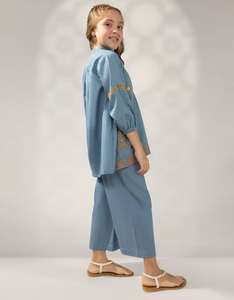 Robe de fête élégante pour filles pakistanaises avec broderie, tenue de soirée fantaisie pour mariage, Eid, anniversaire, occasions festives - Product Image 3