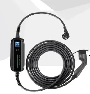 Cargador Portátil Personalizable para Coche Eléctrico con Pantalla LCD, 3.6kW, 16A, Tipo 2 A Tipo 2, Monofásico, 5,5 Metros.