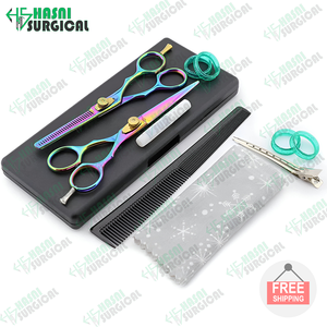 Fait sur mesure par Hasni Kit de pansement pour cheveux de barbier chirurgical Razer Amincissement Coupe Ciseaux Ensemble CE ISO Approuvé - Product Image 6