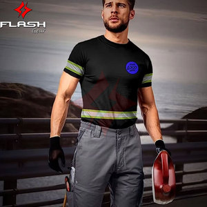 Camiseta de Seguridad de Manga Larga con Protección para el Cuello, Sublimación, Alta Visibilidad, Reflectante, ANSI Clase 1, Impermeable, Logotipo Personalizado OEM - Product Image 2