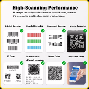 Scanner di Codici a Barre 2D QR Yokoscan EP2000 <span class=keywords><strong>Pro</strong></span> USB con Scansione Automatica/Manuale e Modulo Lettore Fisso SDK Disponibile - Product Image 2